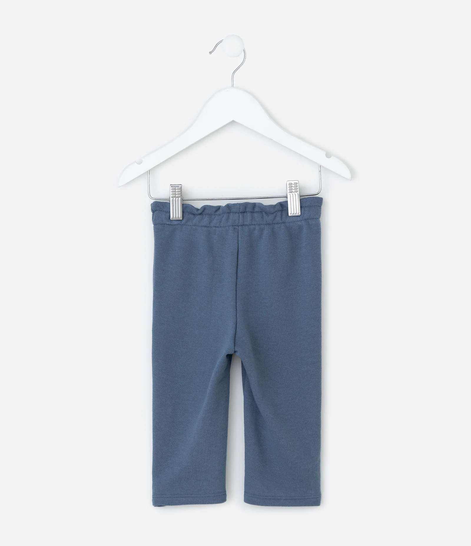 Calça Infantil em Moletom com Laço e Bolsos – Tam 0 a 18 Meses Azul 2