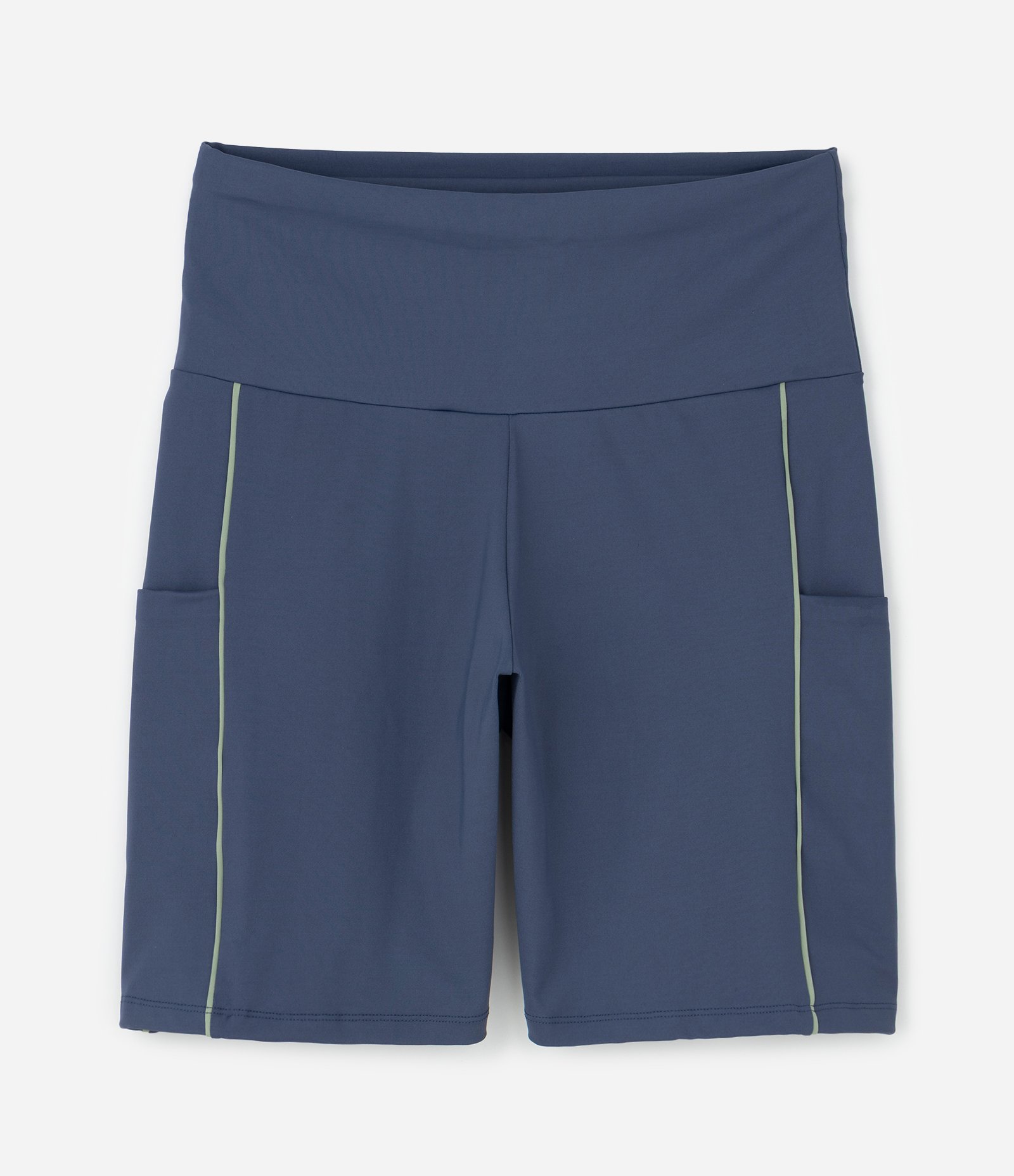 Bermuda Ciclista Tecnológica com Vivo Contrastante Azul 1