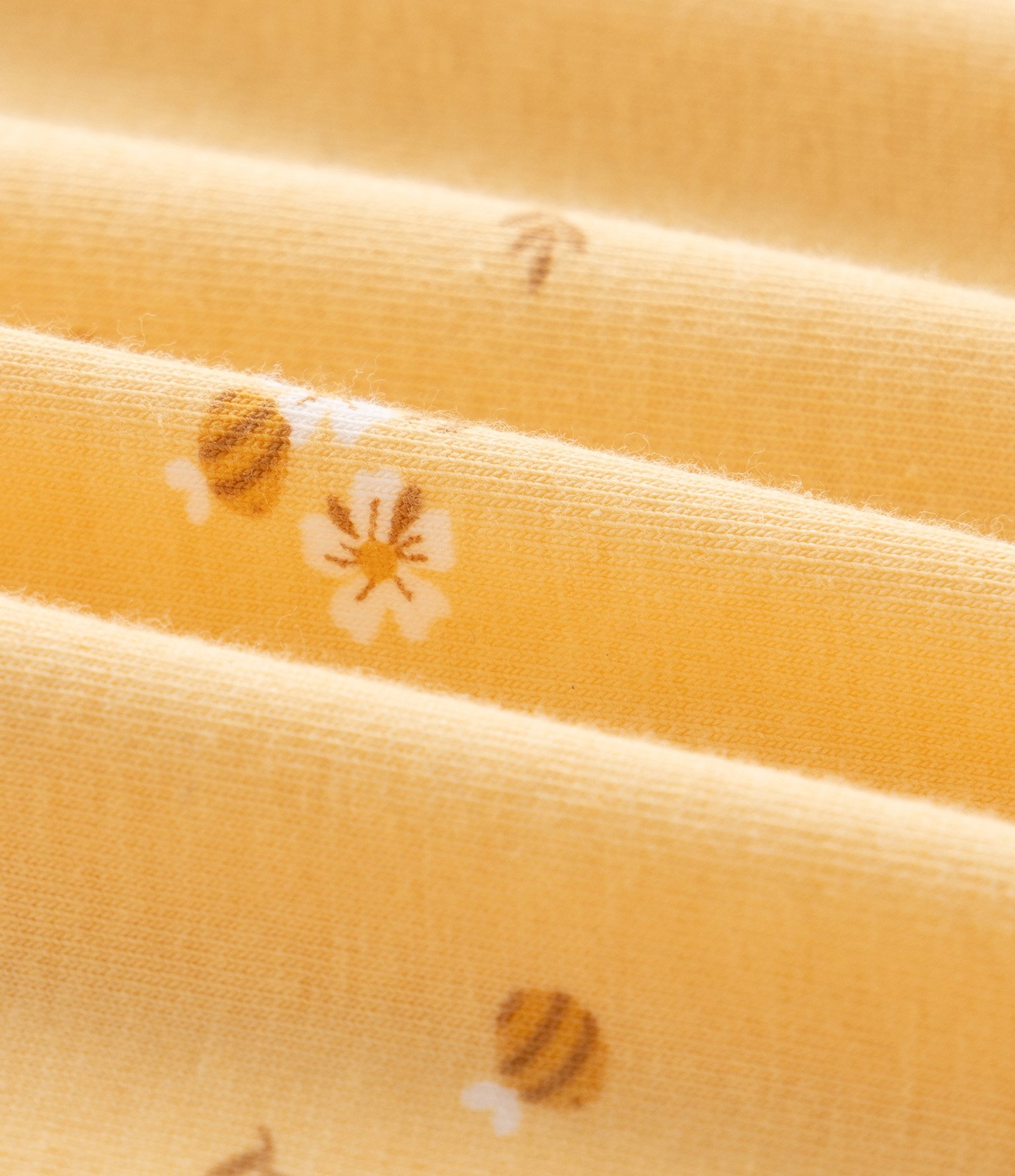 Vestido com Calcinha Floral Abelhinhas - Tam 0 a 18 Meses Amarelo 1