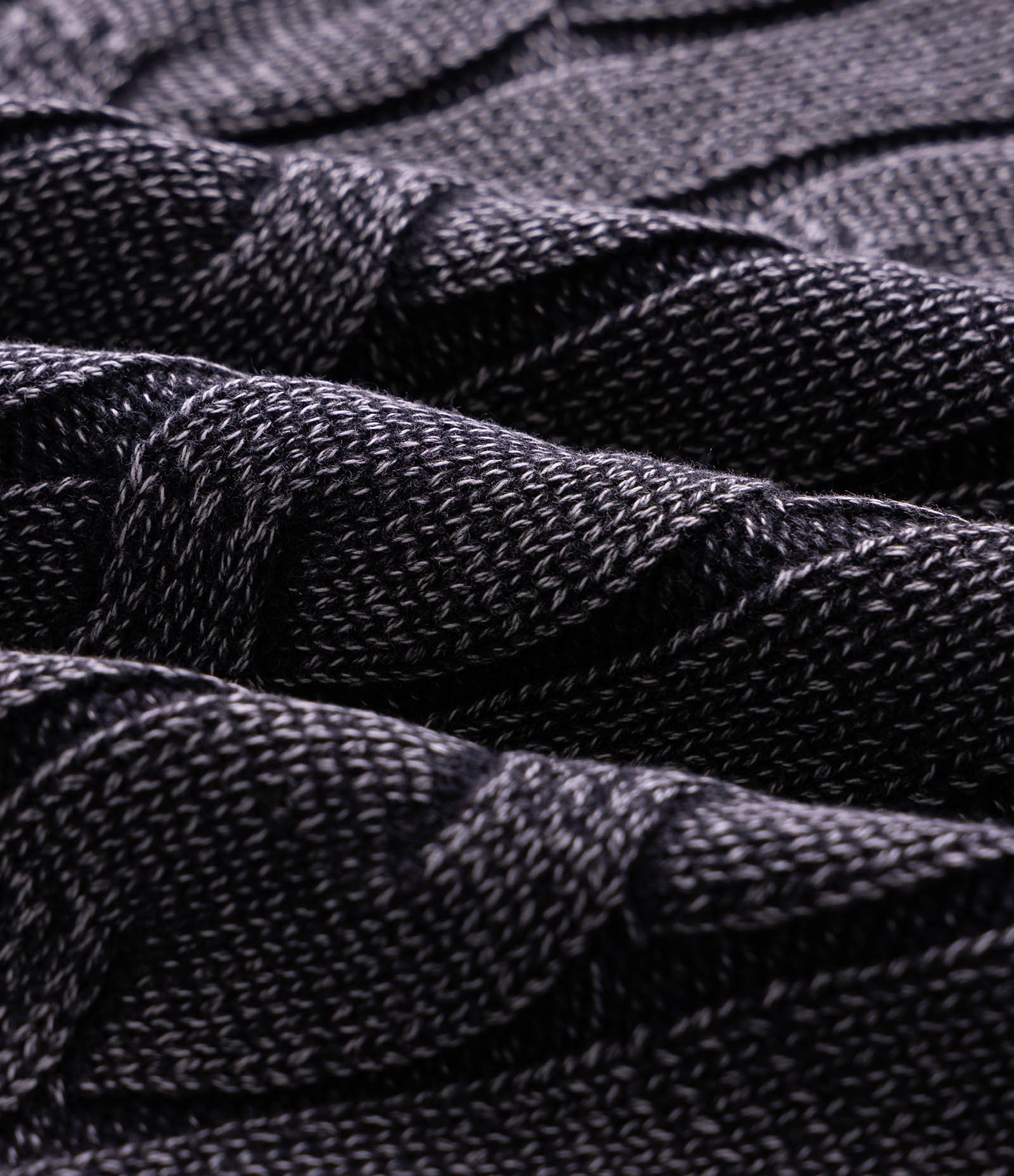 Suéter Tricô Cable Lavado Manga Longa Preto 3