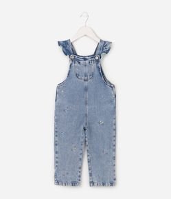 Macacão Jeans Infantil - Tam 1 a 6 Anos