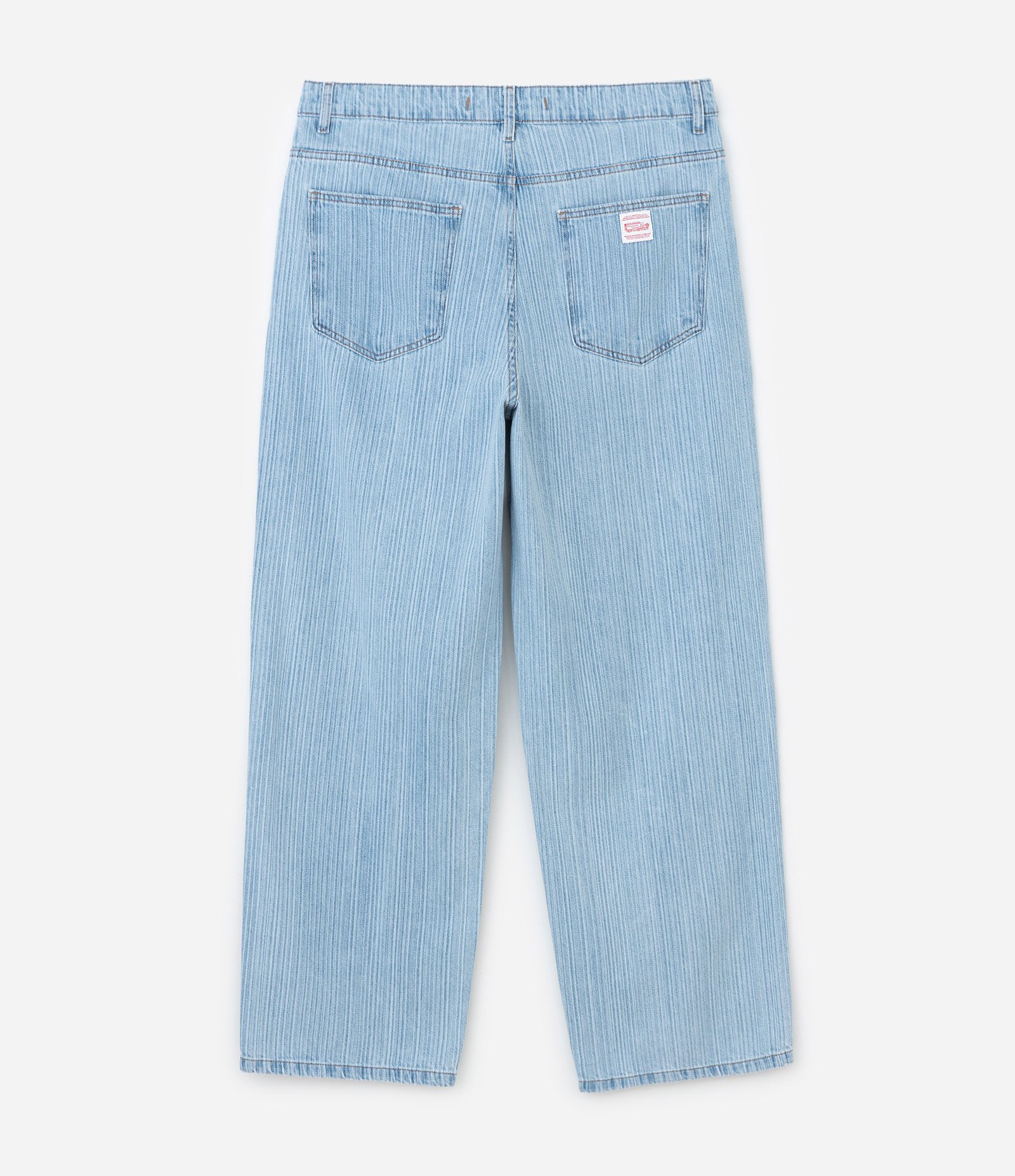 Calça Jeans Baggy Relaxed com Textura Azul 6