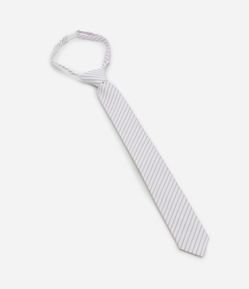 Gravata em Cotton com Estampa Listrada