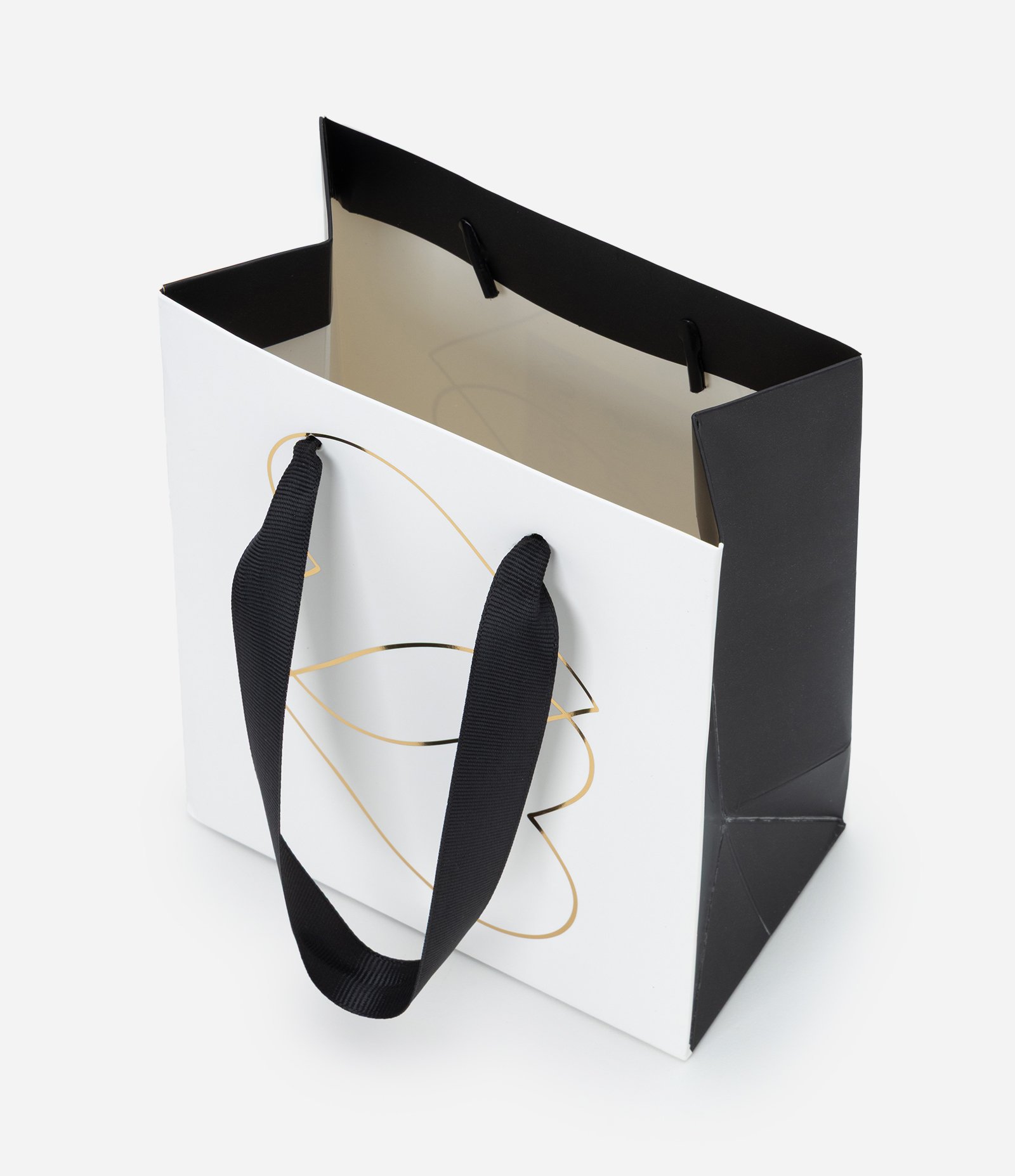 Embalagem de Presente Extra Pequeno com Estampa de Coração Off White 2