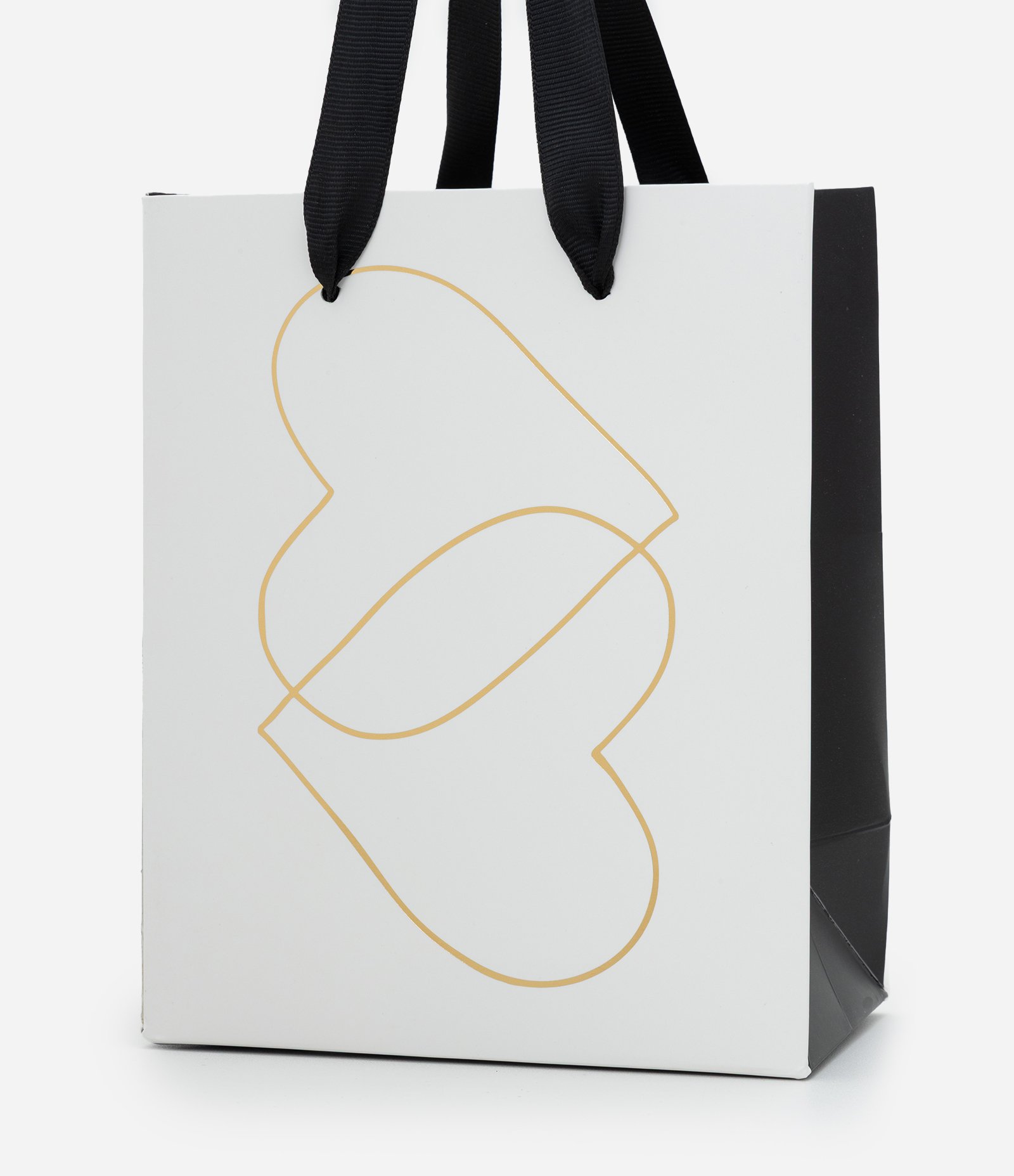 Embalagem de Presente Extra Pequeno com Estampa de Coração Off White 3