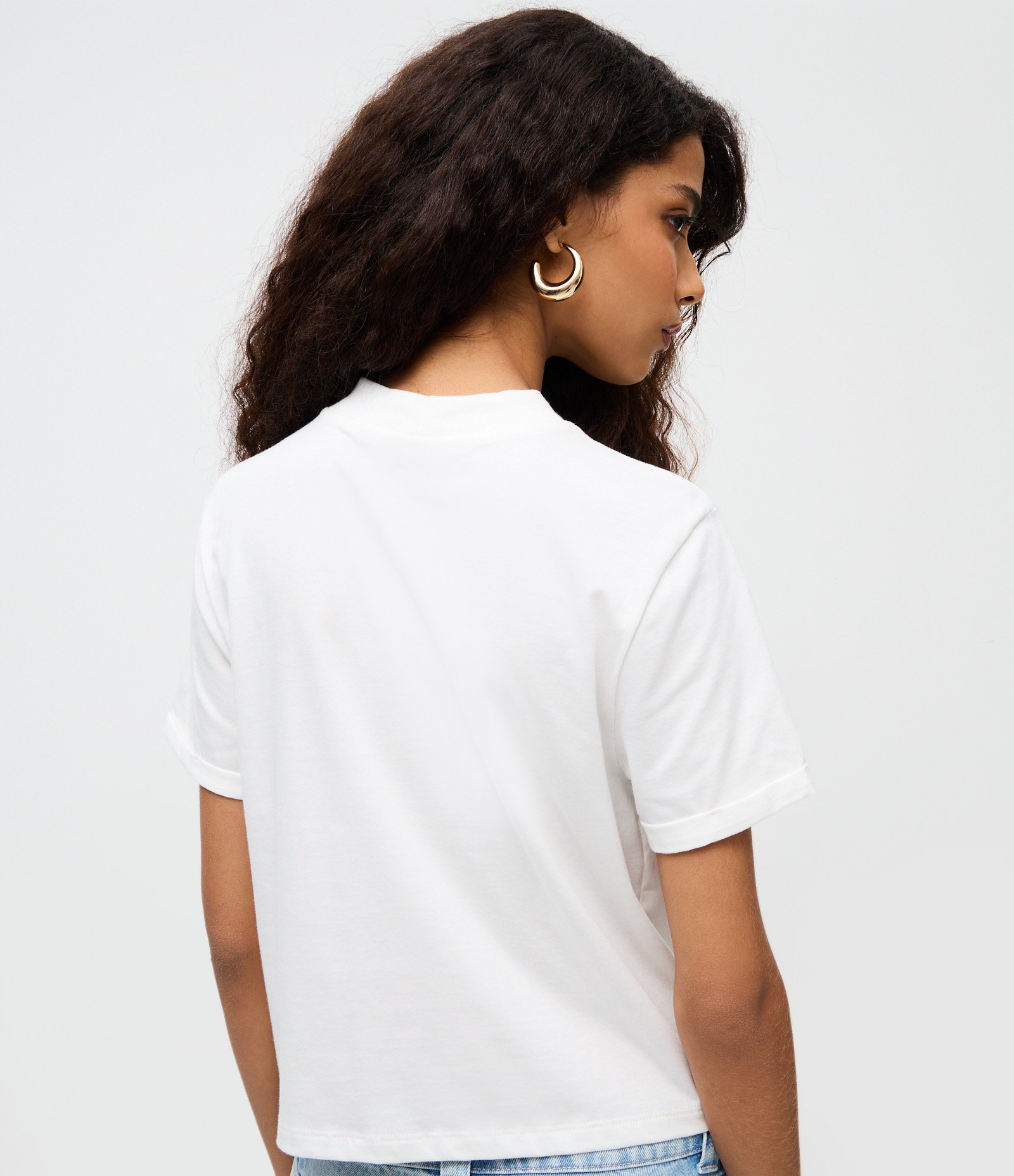 Blusa em Algodão com Lettering e Estampa Floral Branco 4