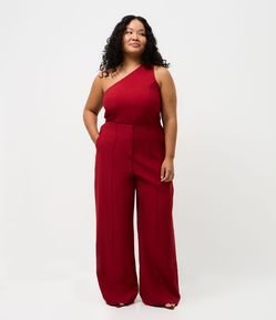 Calça Alfaiatada Wide com Friso Frontal Curve & Plus Size