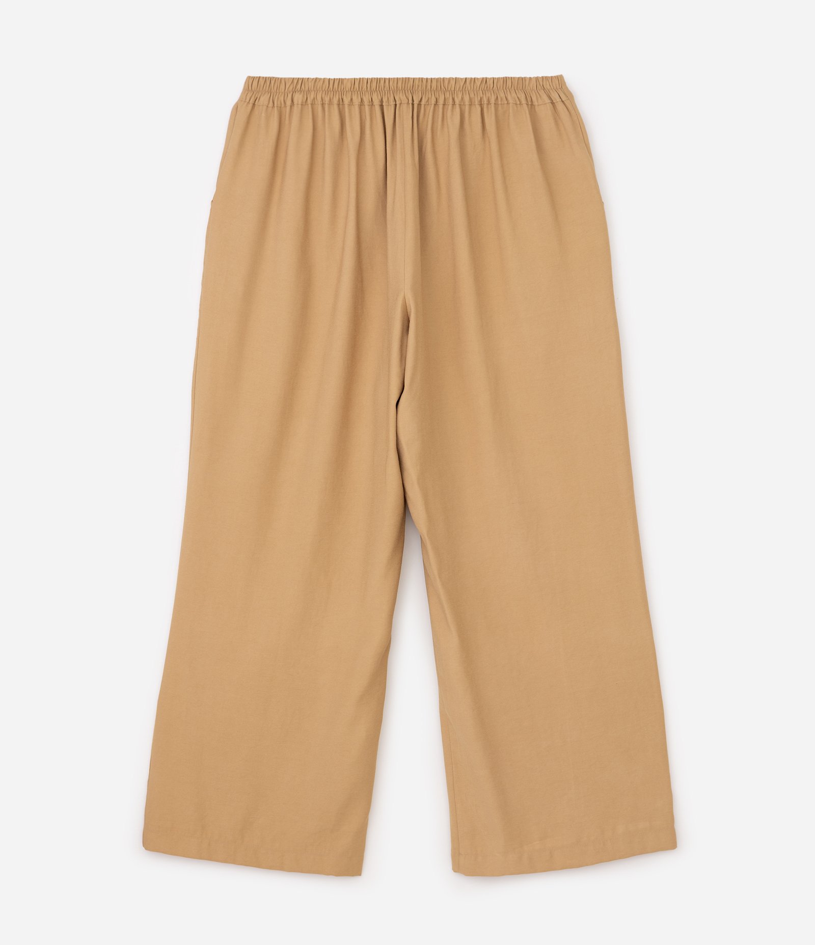 Calça Alfaiatada Wide com Friso Frontal Curve & Plus Size Bege 2
