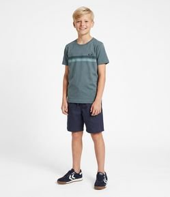 Bermuda Infantil em Sarja com Amarração - Tam 5 a 14 Anos