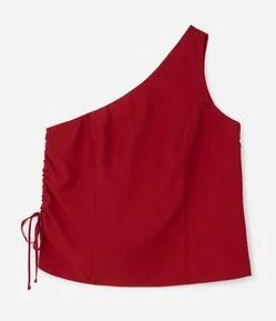 Regata Ombro Único com Amarração Lateral Curve & Plus Size