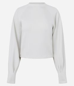Blusa de Frio Manga Longa em Microfibra