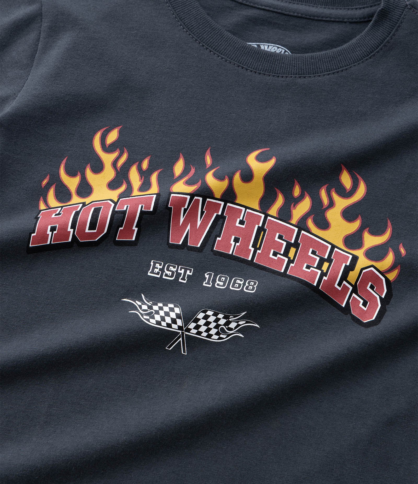 Camiseta Infantil Hot Wheels com Manga Sobreposta – Tam 3 a 8 Anos Cinza Chumbo 6