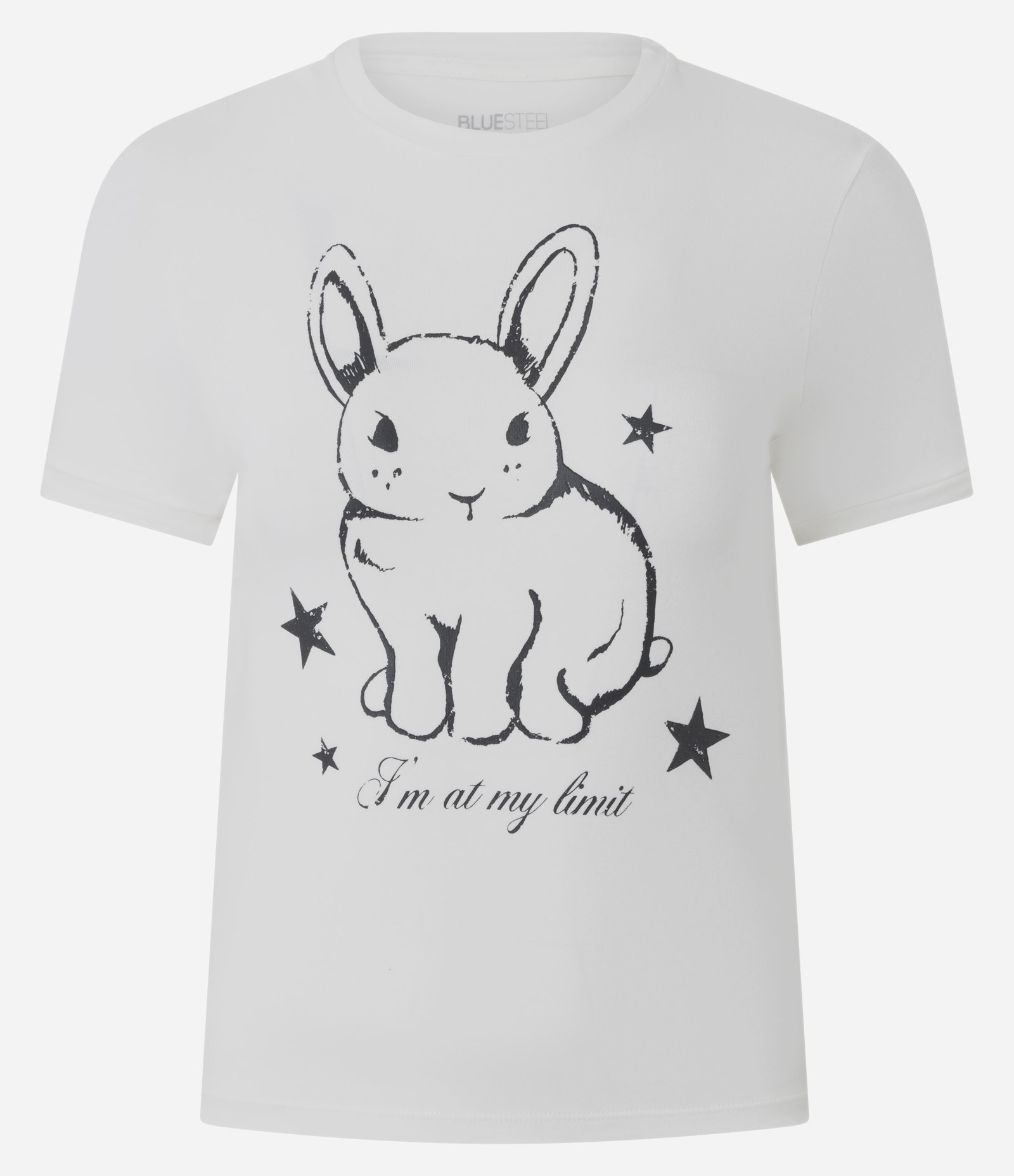 Camiseta New T-Shirt em Algodão com Estampa de Coelho Branco 4