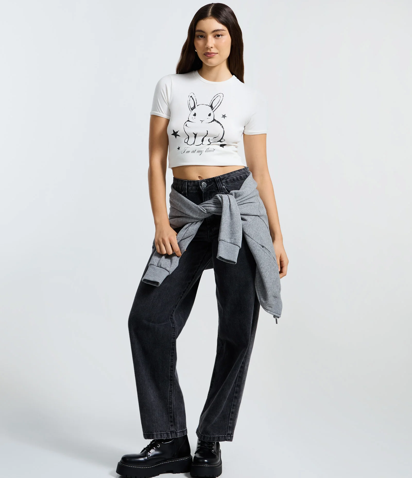 Camiseta New T-Shirt em Algodão com Estampa de Coelho Branco 2