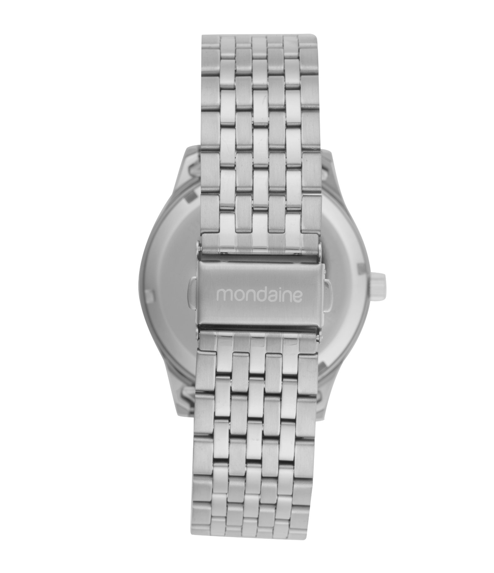 Relógio Cronógrafo Aço Masculino Mondaine Prata 4