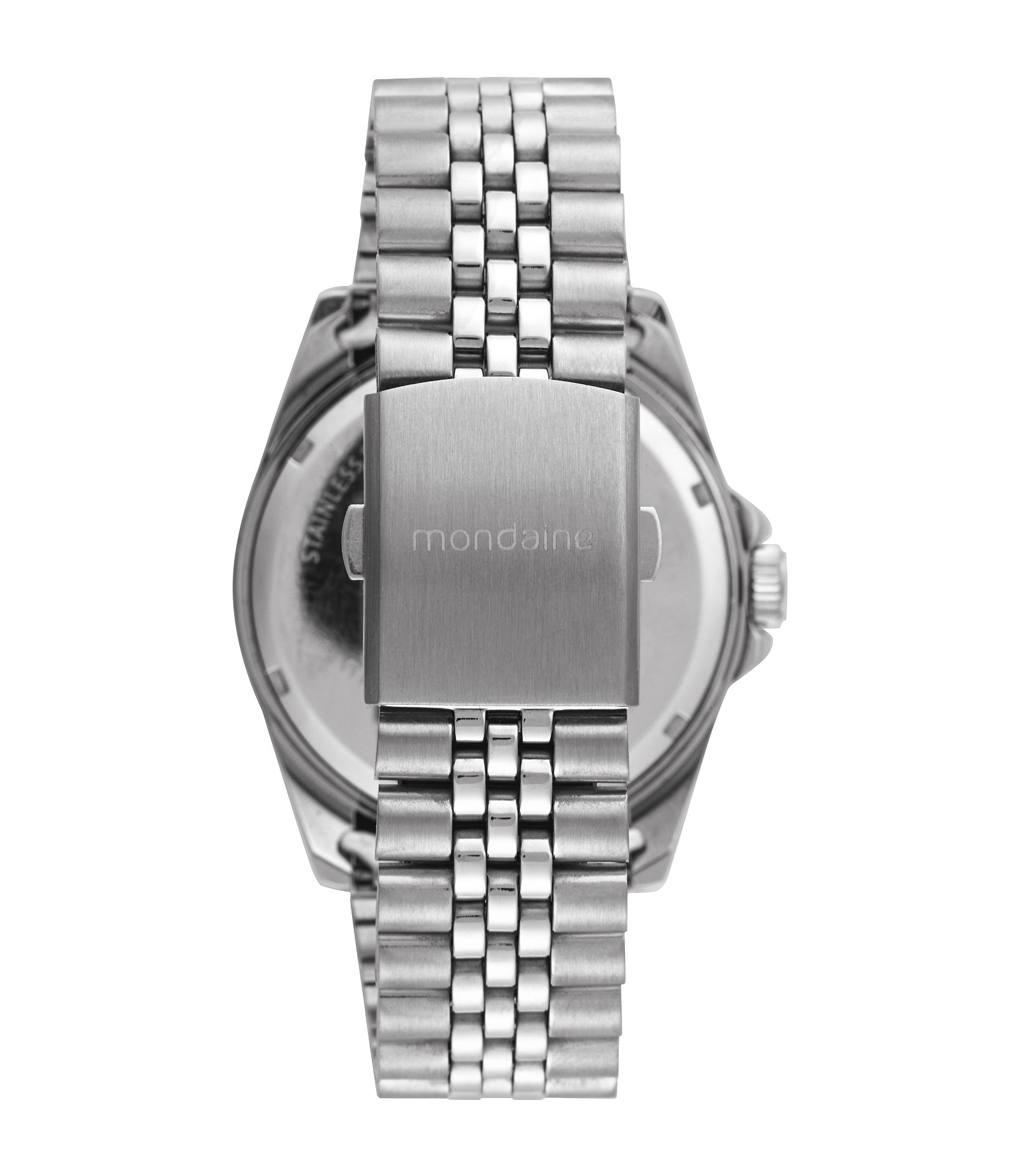 Relógio Analógico Aço Masculino Mondaine Prata 4