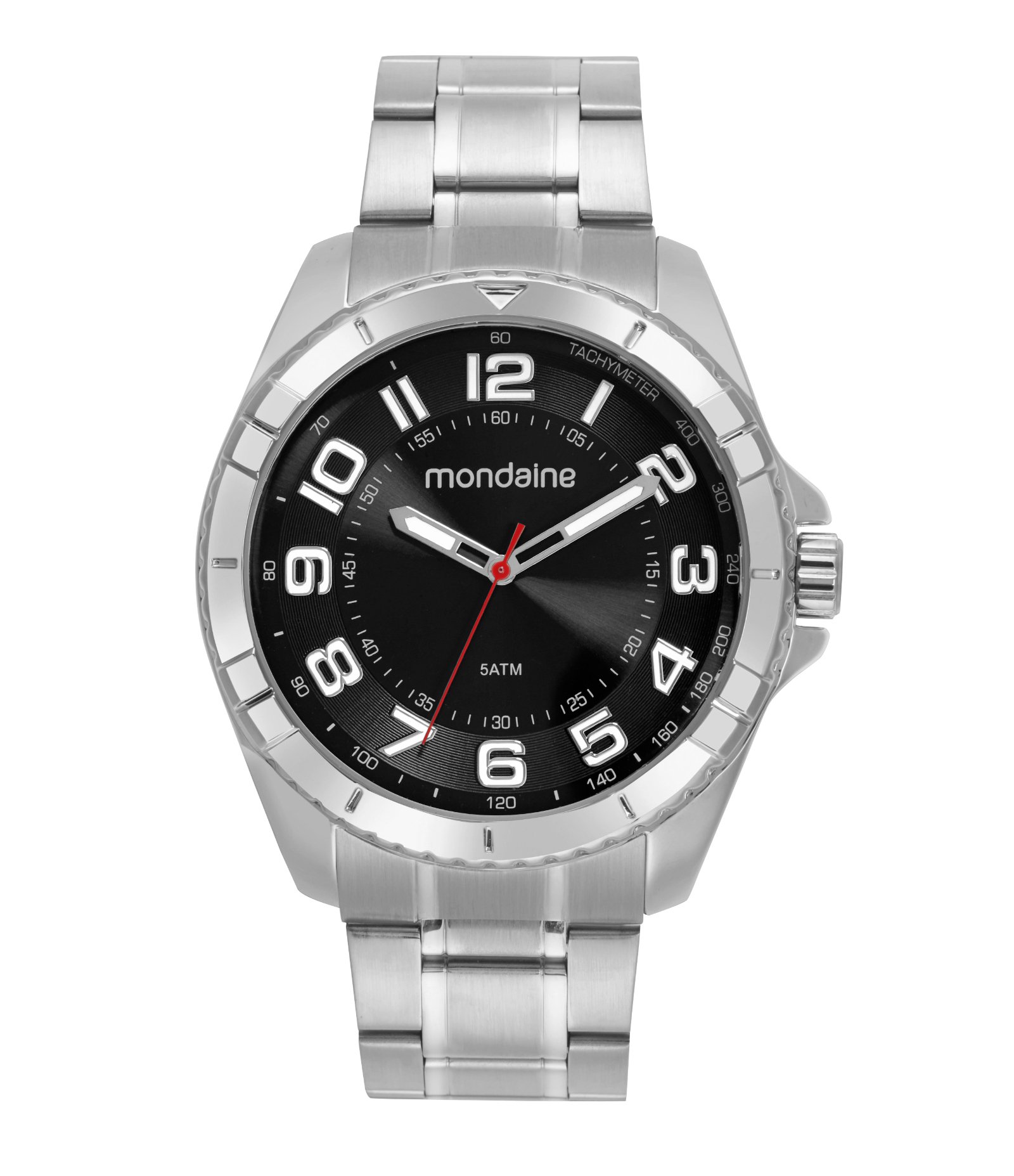Relógio Analógico Aço Masculino Mondaine Prata 1