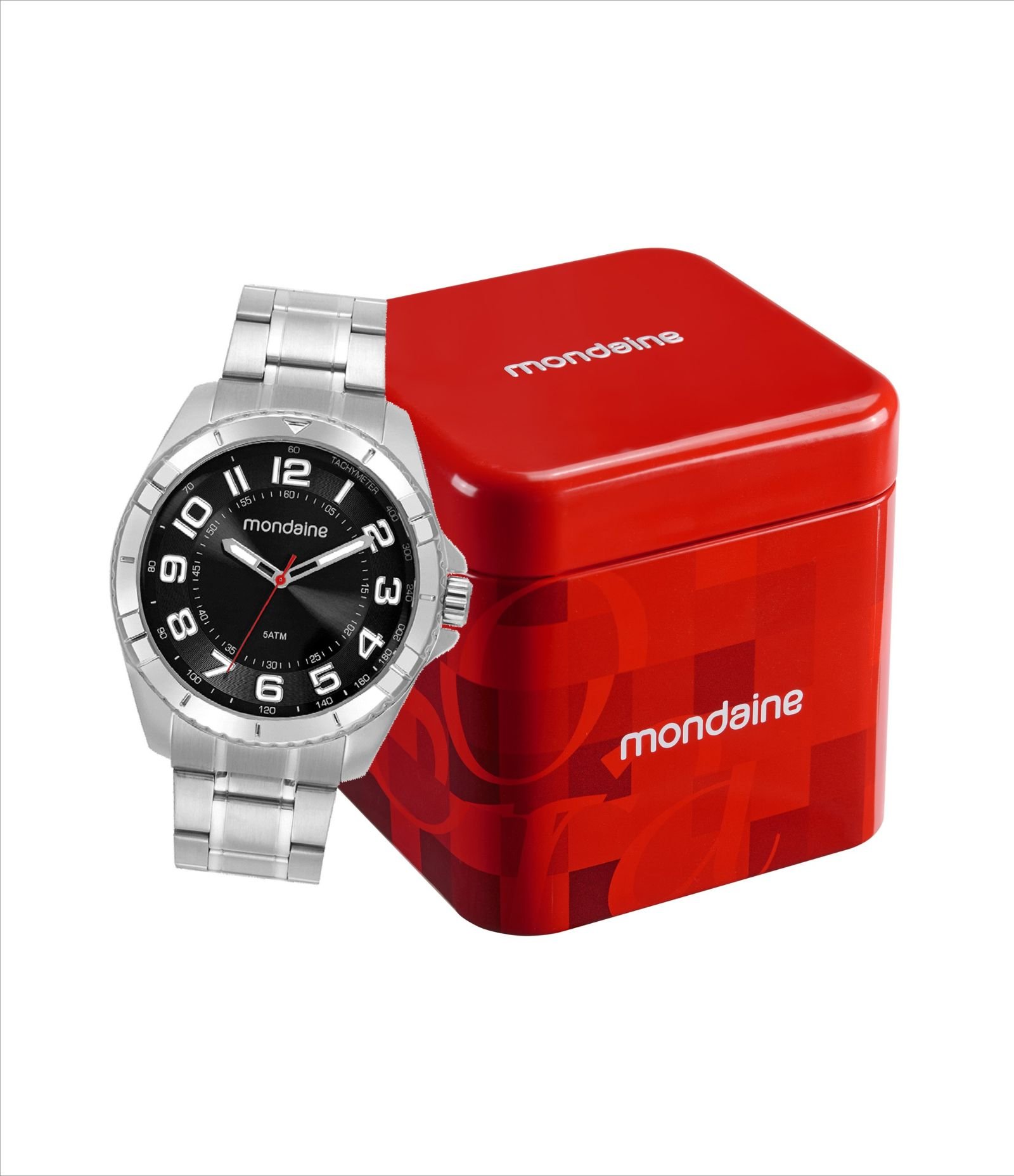 Relógio Analógico Aço Masculino Mondaine Prata 2