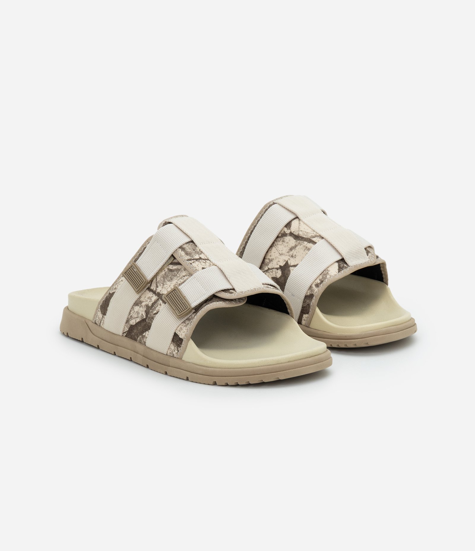 Chinelo Slide Camuflado com Tiras Ajustáveis Off White 2