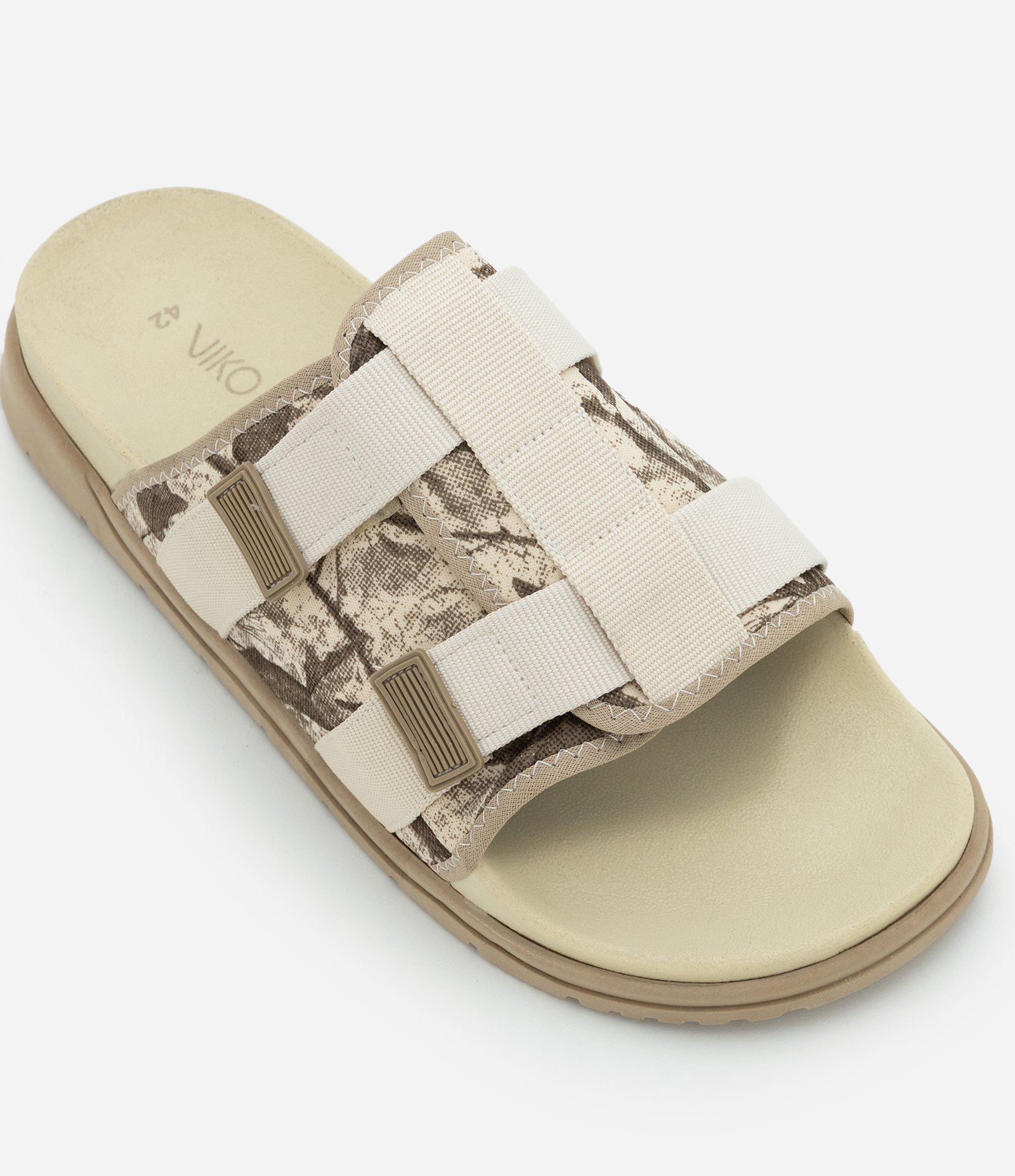 Chinelo Slide Camuflado com Tiras Ajustáveis Off White 6