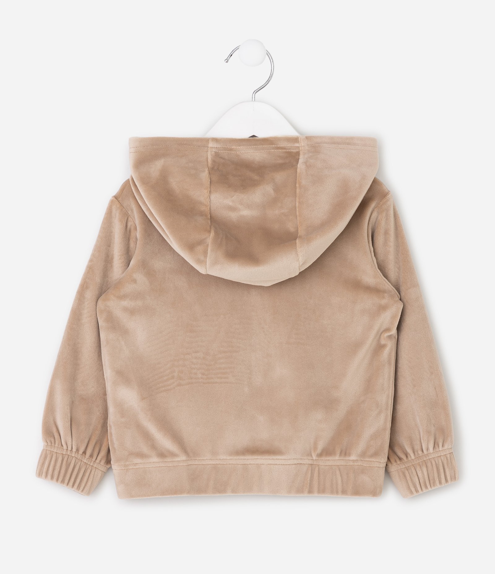 Conjunto Infantil em Fleece com Capuz e Lettering - Tam 1 a 4 Anos Marrom 2