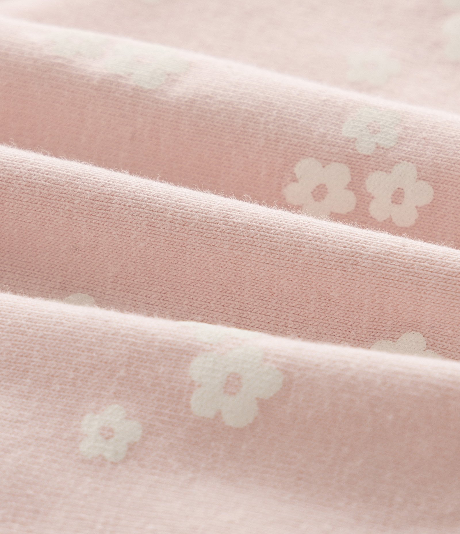 Conjunto Infantil com Bata e Short Floral – Tam 0 a 18 Meses Rosa Claro 6