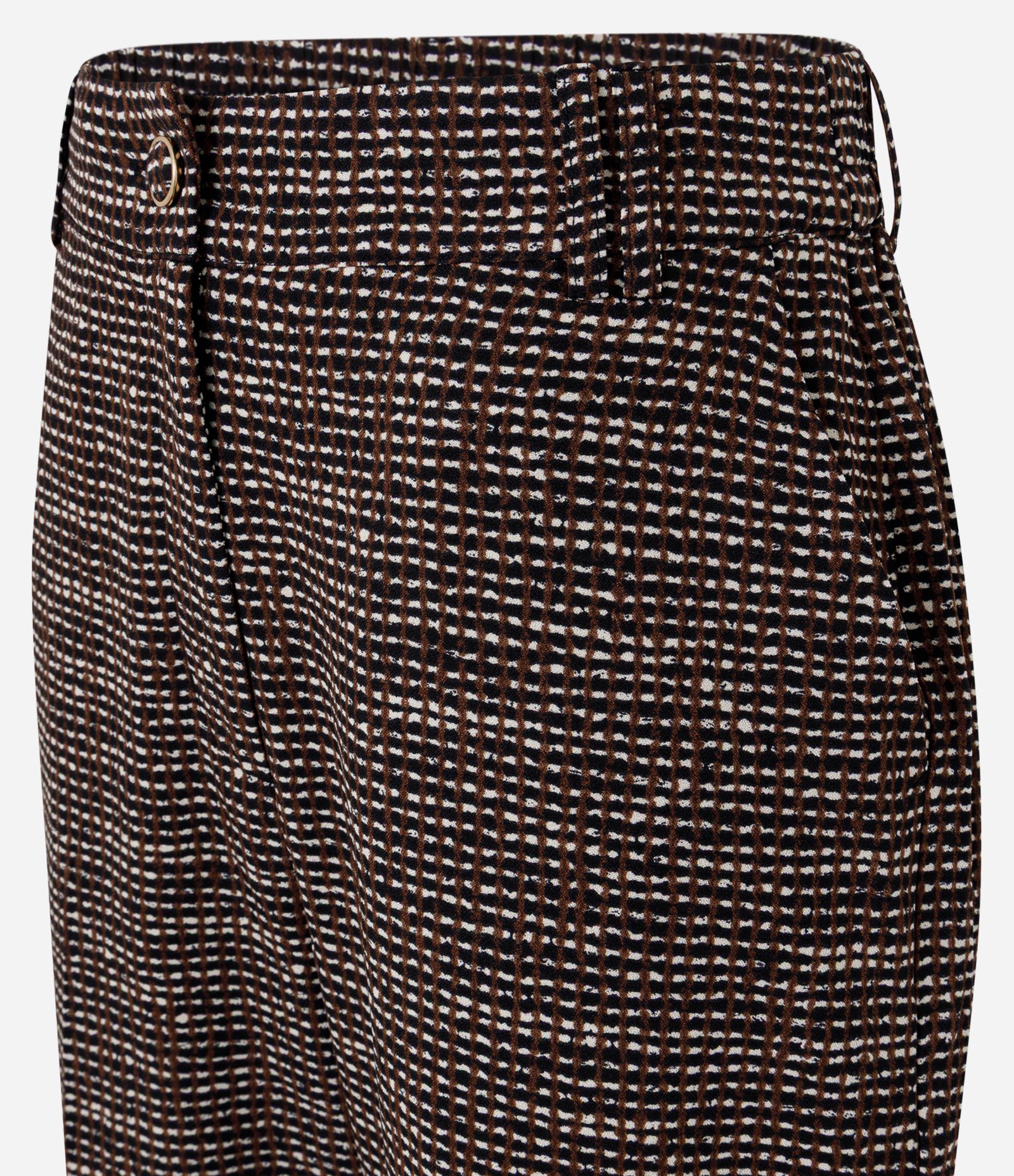 Calça Cenoura em Crepe com Cós Elástico Multicores 7