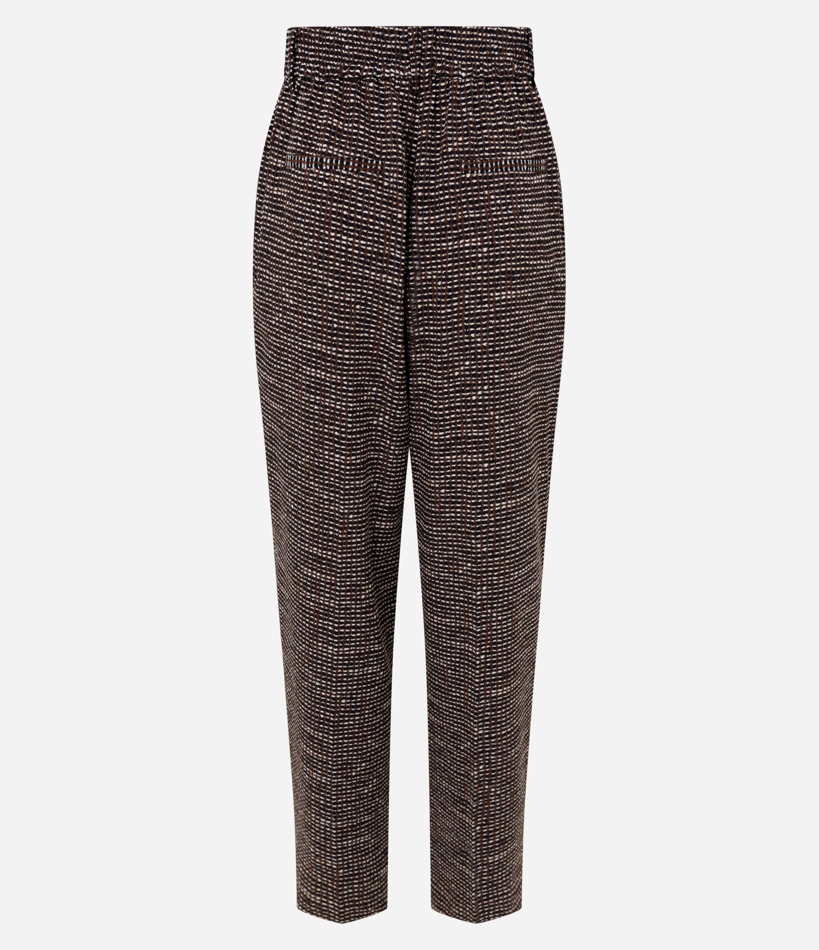 Calça Cenoura em Crepe com Cós Elástico Multicores 8