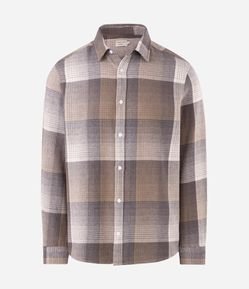 Camisa Flanela Xadrez com Listras