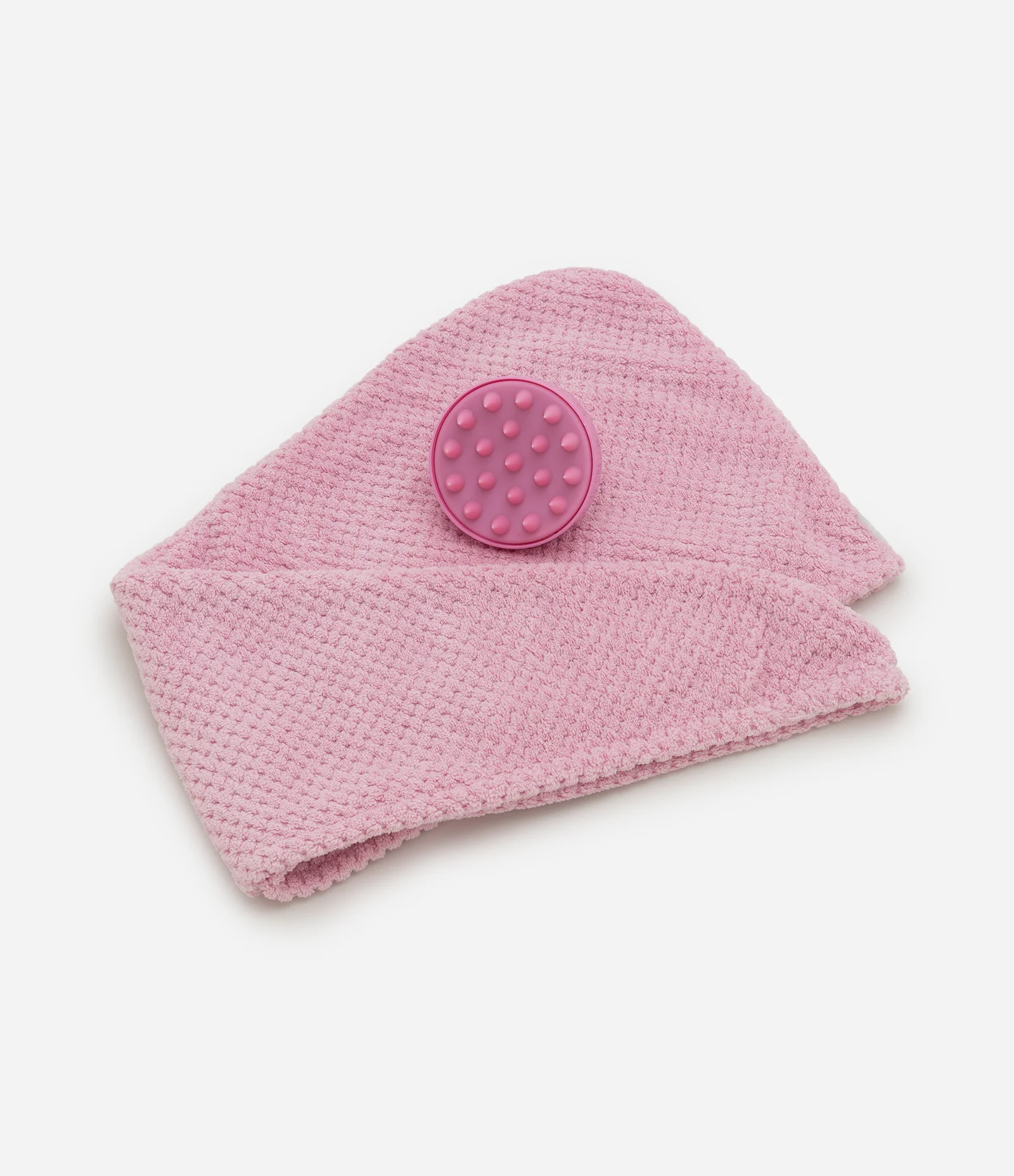 Kit Toalha Turbante e Massageador Capilar Alchemia U 1