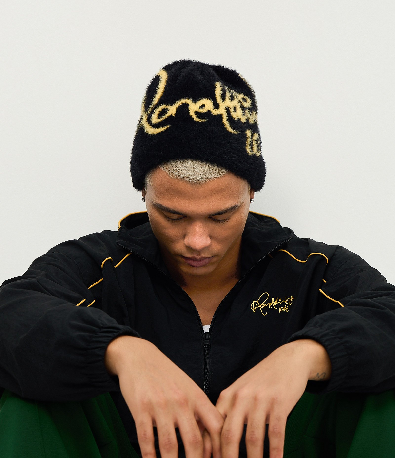 Gorro Poliamida Lettering Ronaldinho Preto 1