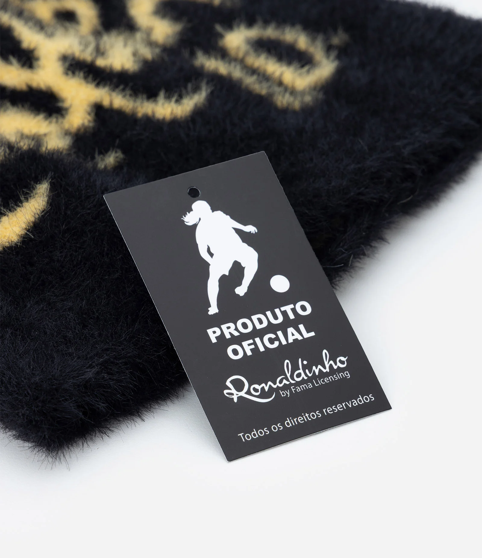 Gorro Poliamida Lettering Ronaldinho Preto 2
