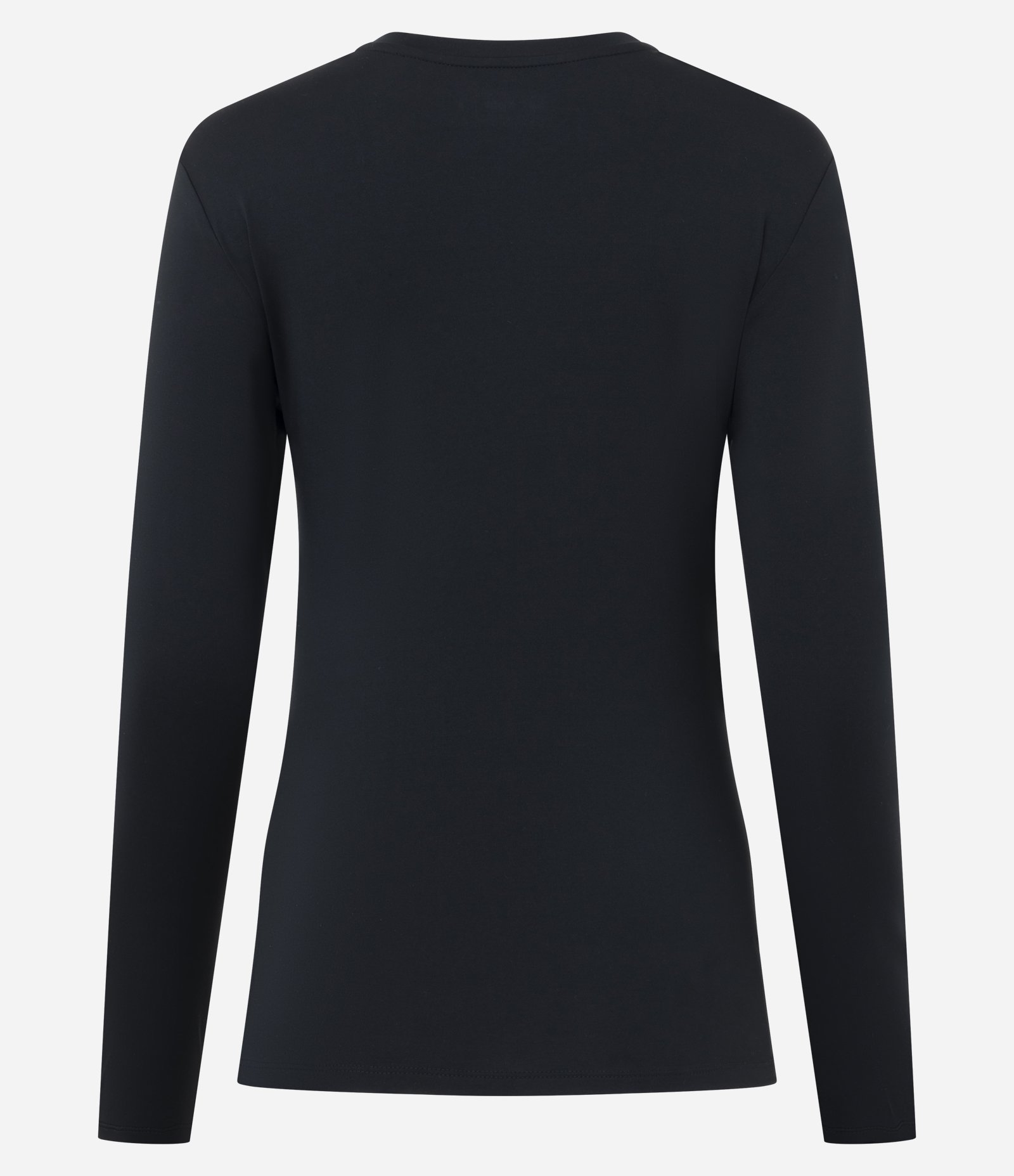 Camiseta Esportiva Regular em Microfibra Térmica Preto 2