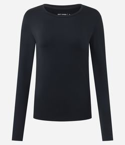 Camiseta Esportiva Regular em Microfibra Térmica