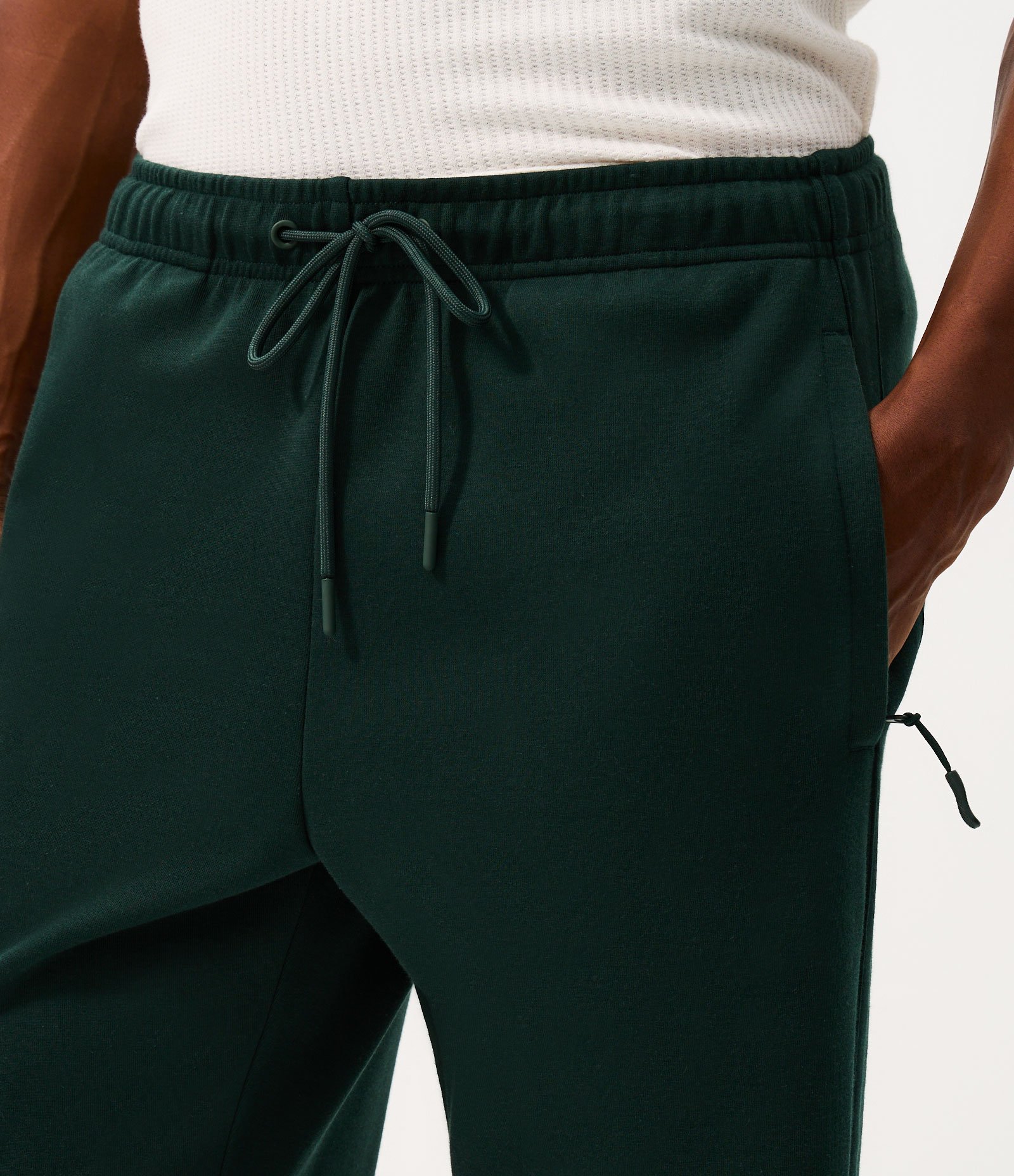 Calça Moletom Reta com Tape Lateral Verde 3