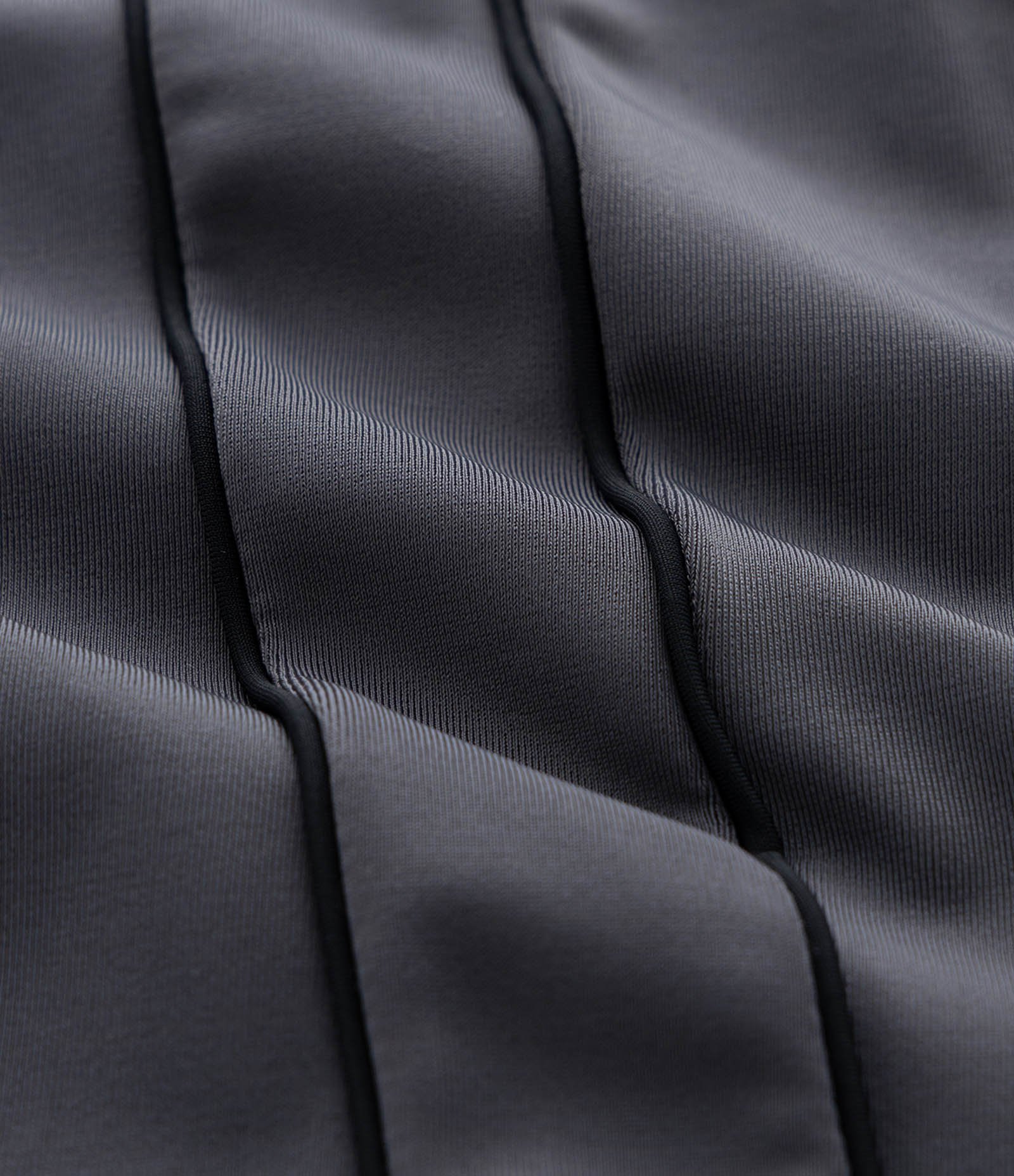 Sunga em Poliamida com Detalhe em Listras Horizontais Cinza Escuro 3