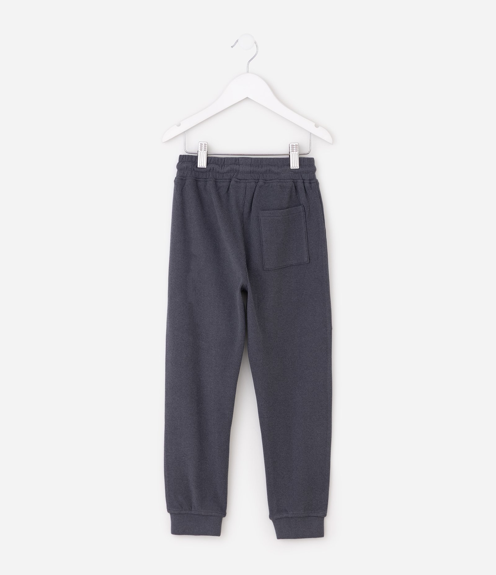 Calça Infantil em Fleece Canelado - Tam 1 a 6 Anos Cinza Escuro 2