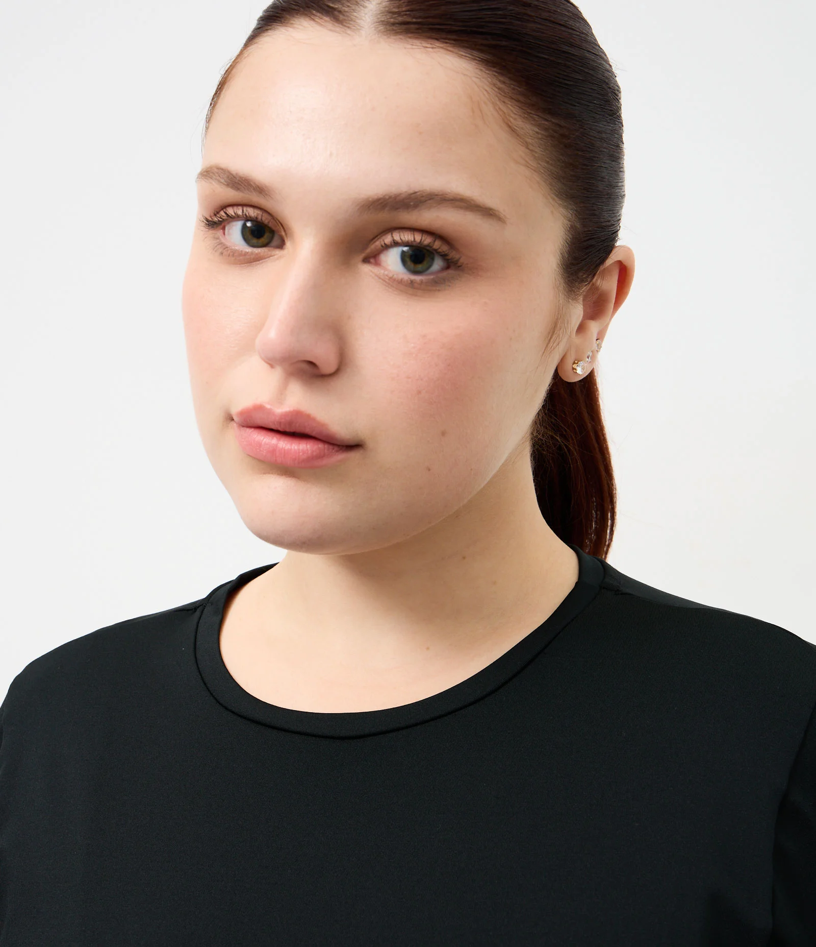 Blusa Esportiva Manga Longa Térmica Curve & Plus Size Preto 2