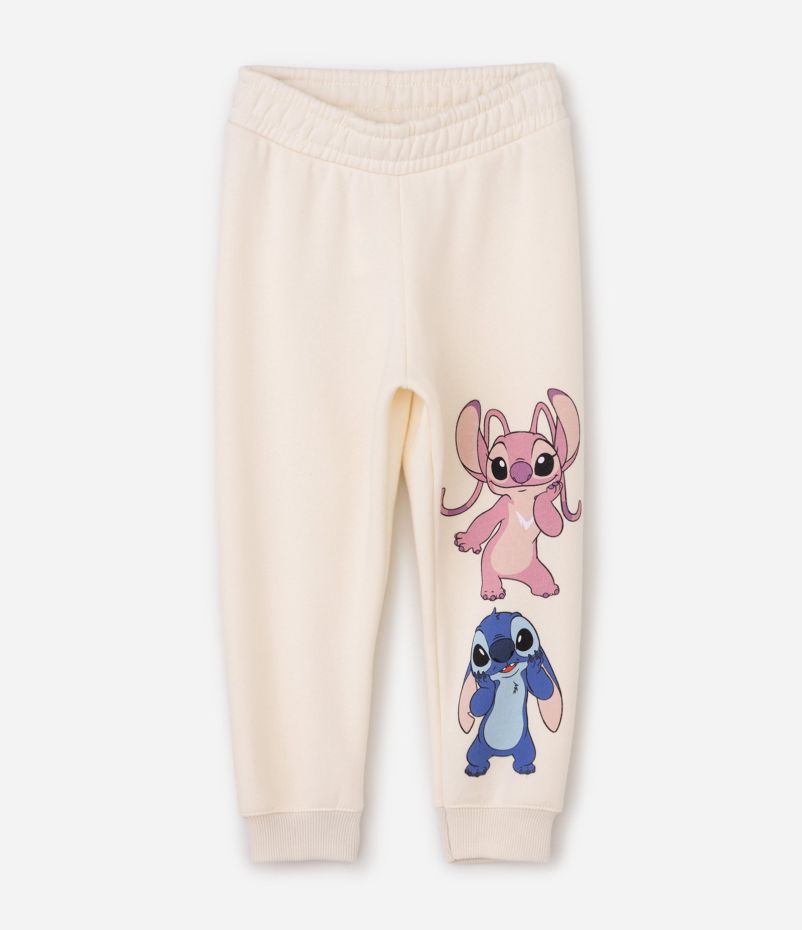 Conjunto Moletom Stitch e Angel - Tam 1 a 6 Anos Bege 4