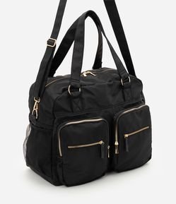 Bolsa Grande com Bolsos Frontais e Alças Duplas