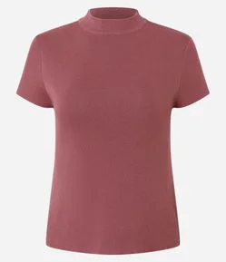 Blusa Básica em Tricô com Golinha