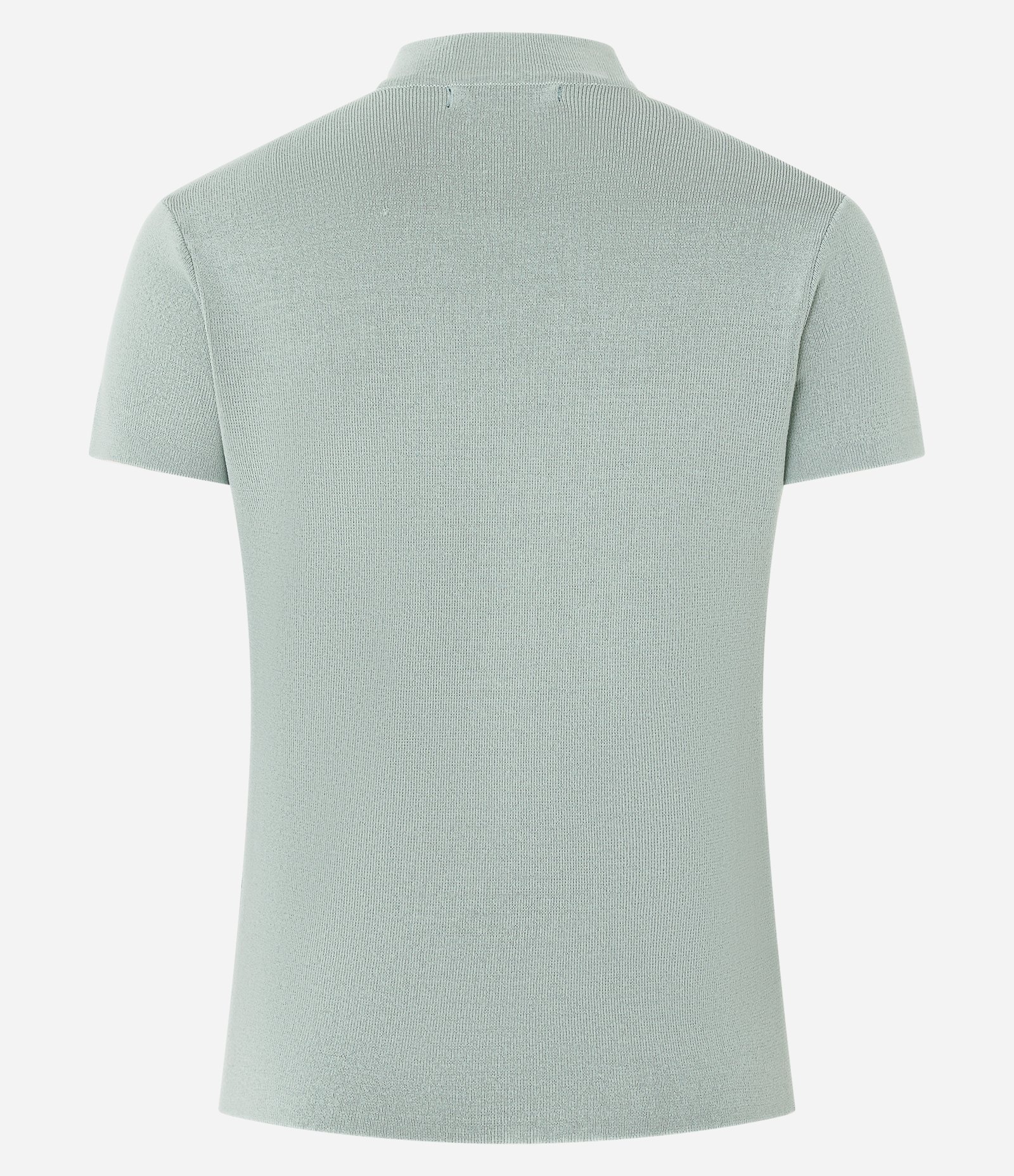 Blusa Básica em Tricô com Golinha Cinza 3