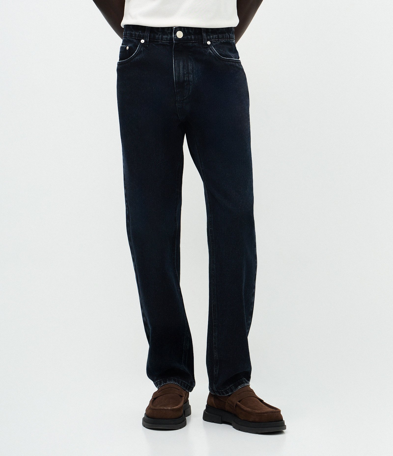 calca Denim/Jeans Liso jeans reta blue black MFM_FW26_CAL_0009 Preto 2