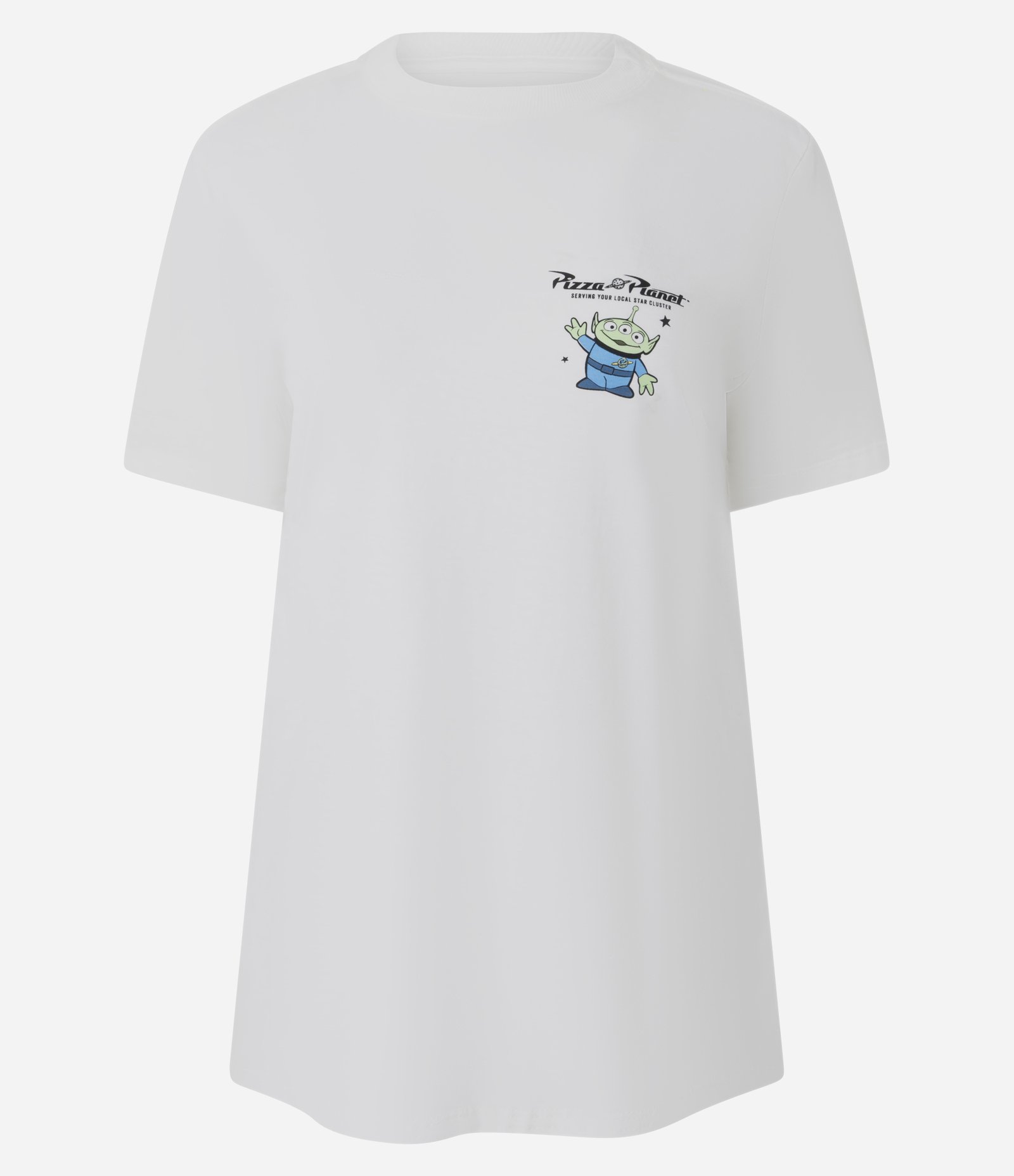 Camiseta com Estampa Toy Story Pizza Planet Branco 4
