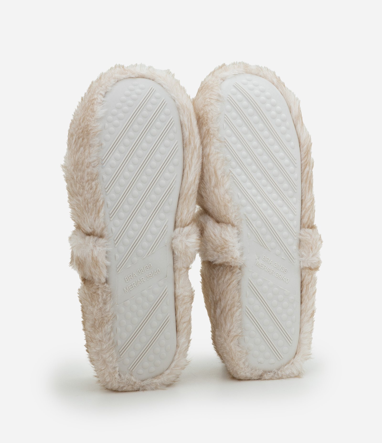 Pantufa Tipo Sapatilha Lisa Off White 4