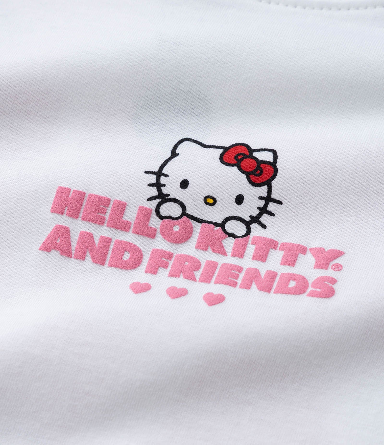 Camiseta Infantil com Renda e Estampa Hello Kitty – Tam 5 a 16 Anos Branco 9