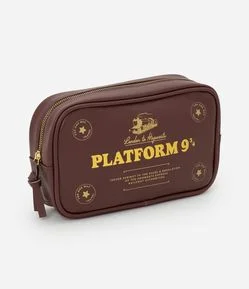 Necessaire em PU com Estampa Temática Harry Potter