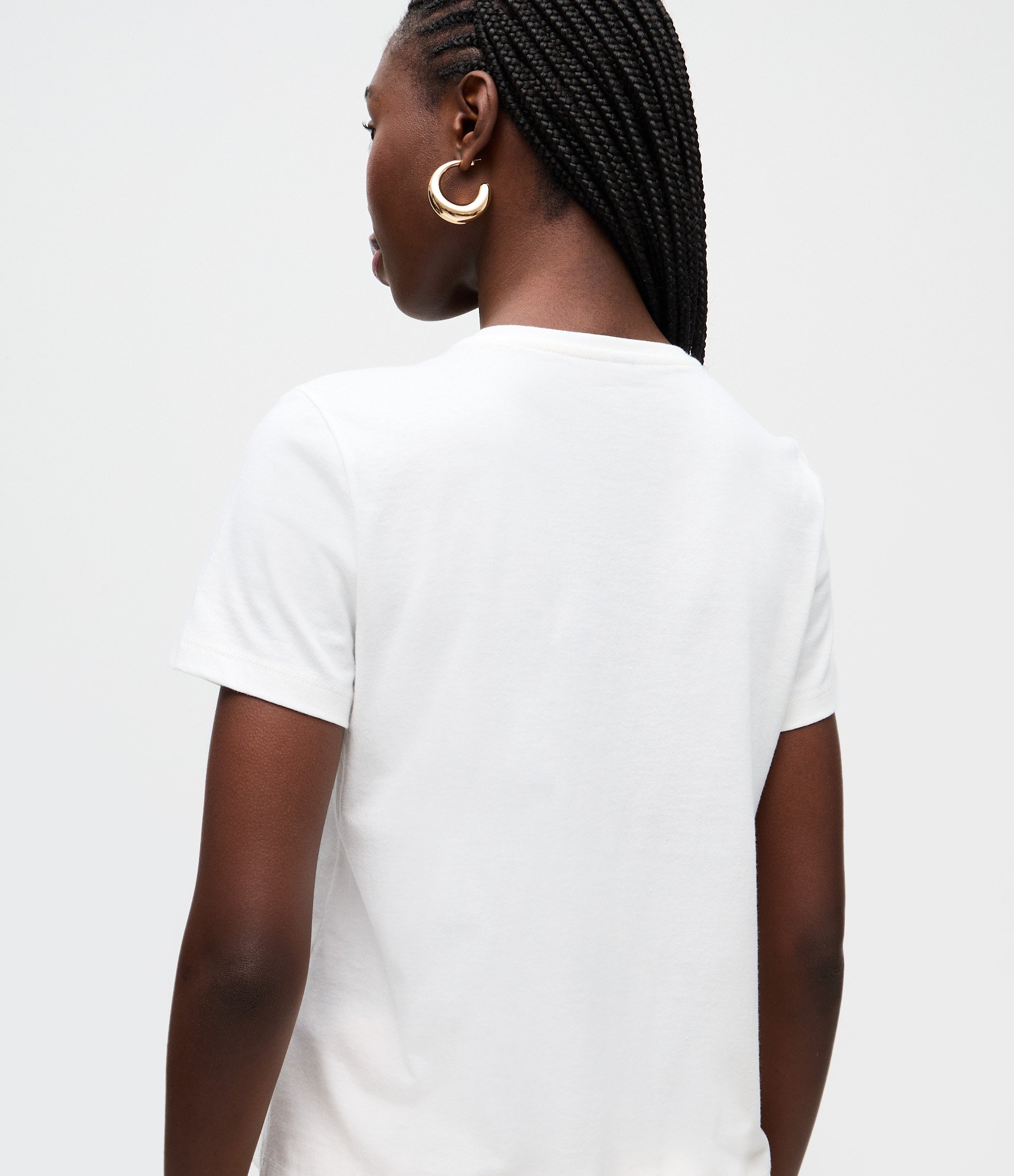 Camiseta com Paetês e Estampa Flor Que Se Cheira Off White 4