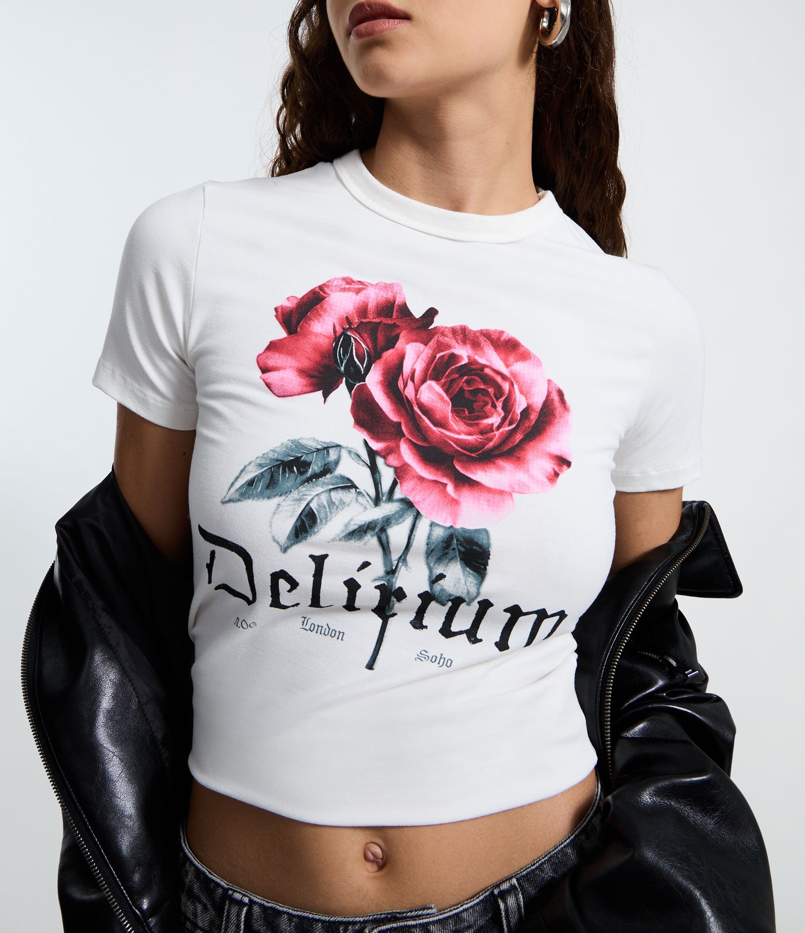 Camiseta New T-shirt com Estampa Delirium  Floral Branco 3