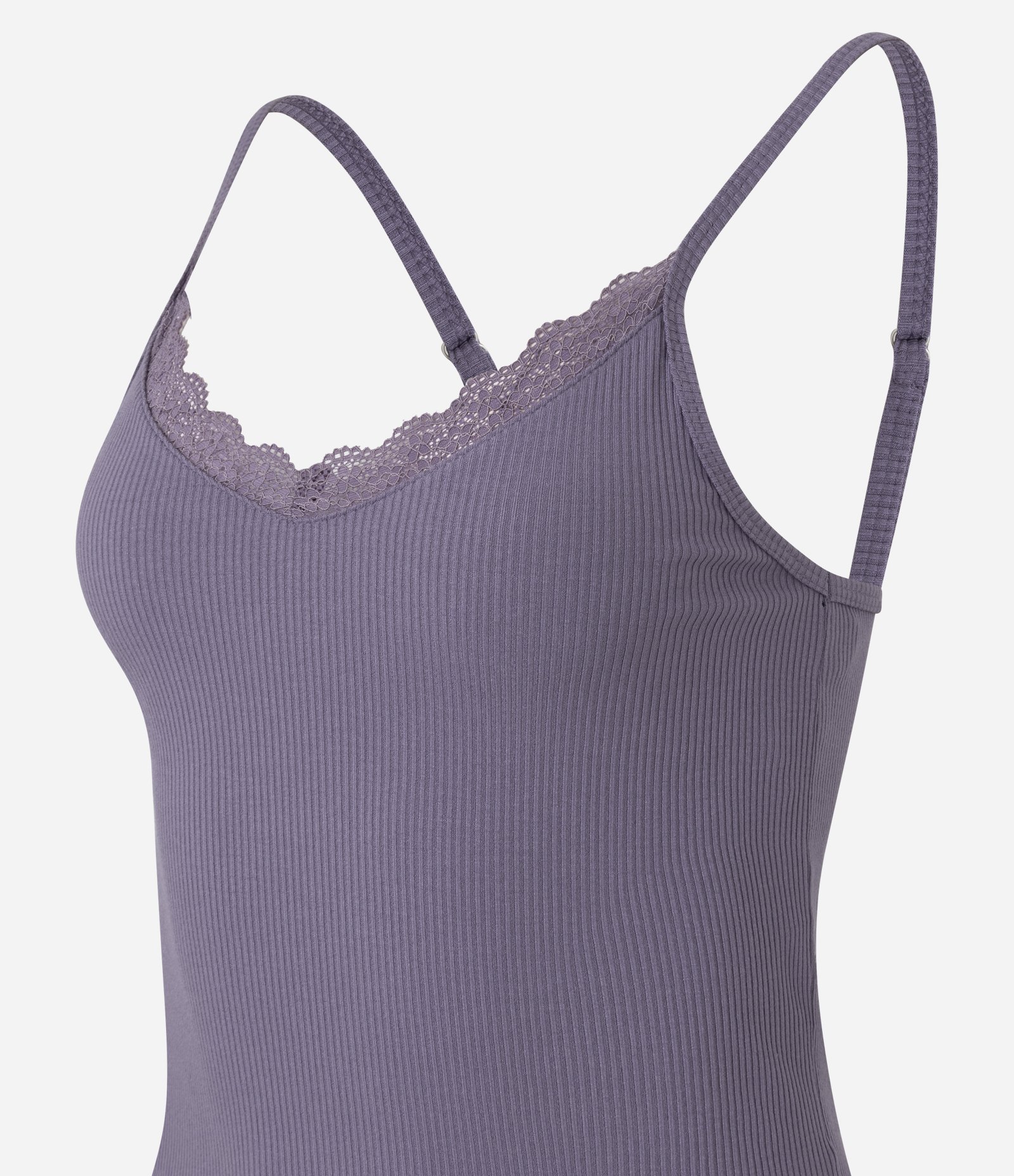 Pijama Short Doll em Ribana Poá Roxo 3